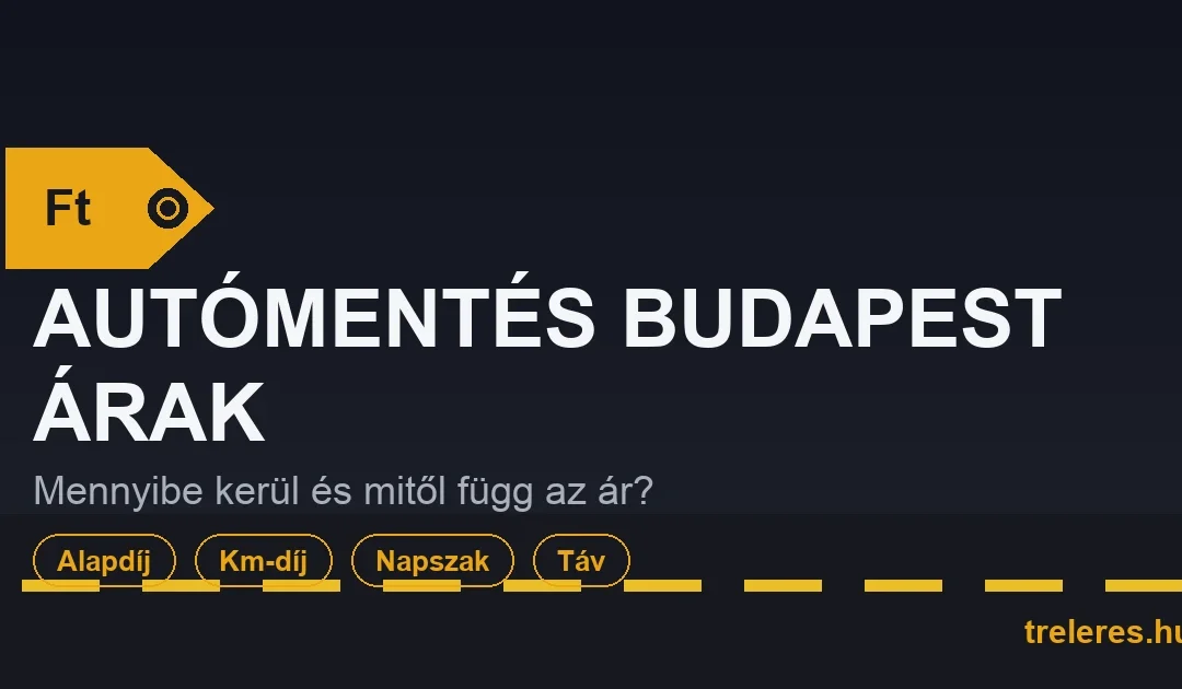 Autómentés Budapest árak – mennyibe kerül és mitől függ az ár?